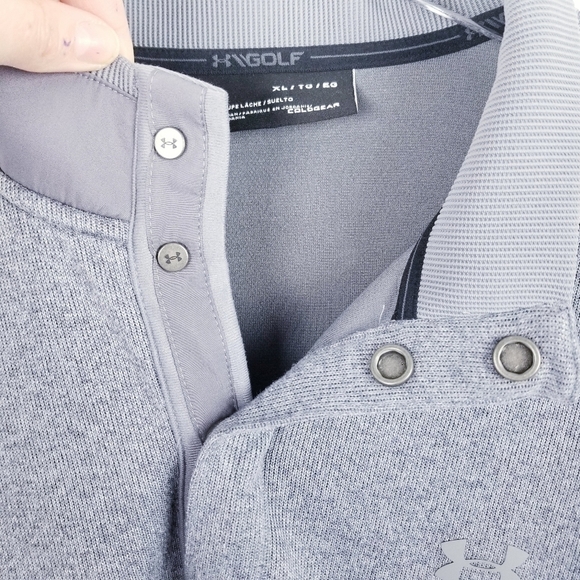 Under Armour Golf ColdGear Gray Pullover size XL - Picture 6 of 9